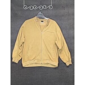Vintage Early Winters Tan Fleece Jacket Full Zip Dad Look GrandpaCore Cabin  XL